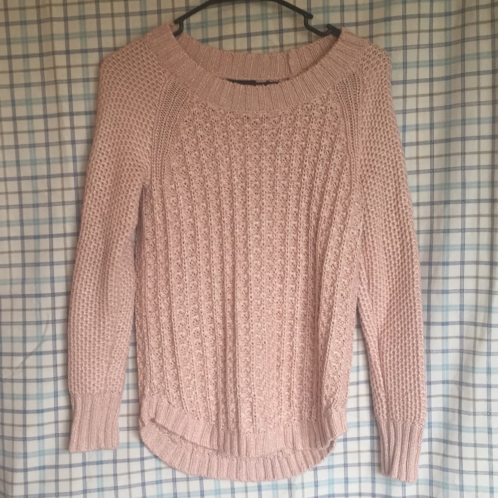 Peach Calvin Klein knit sweater